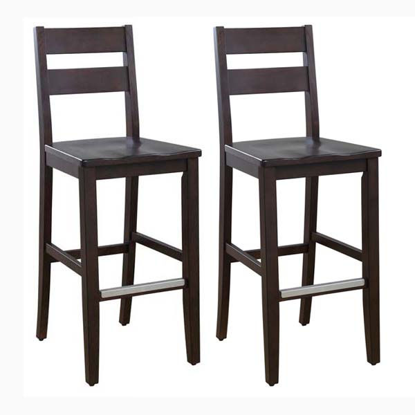 Ryan Wood Bar Stool Pair by American Heritage Billiards