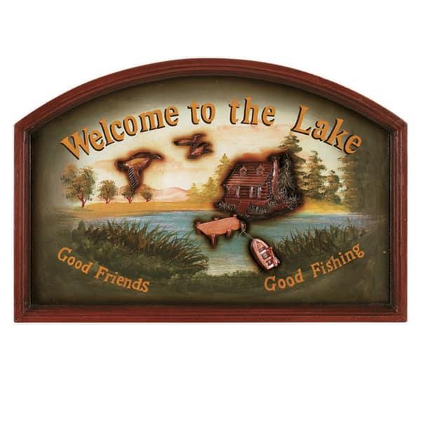 Welcome To The Lake Wall Art by R.A.M. Game Room