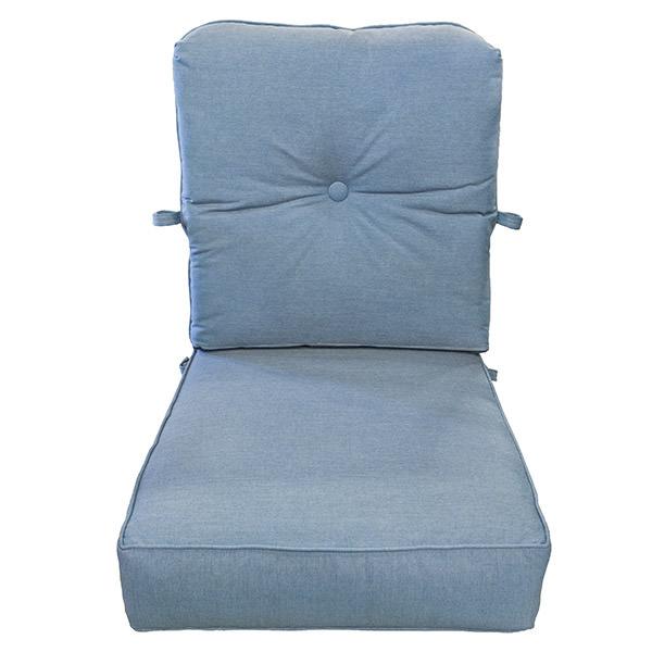 Sunbrella 2pc Outdoor Deep Seat Pillow and Cushion Set Silver Gray